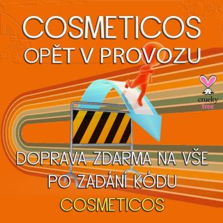 Nový e-shop spuštěn. Čekají vás nové produkty, akce i nový vzhled. Doprava ZDARMA po zadání kódu: COSMETICOS. #kosmetika...